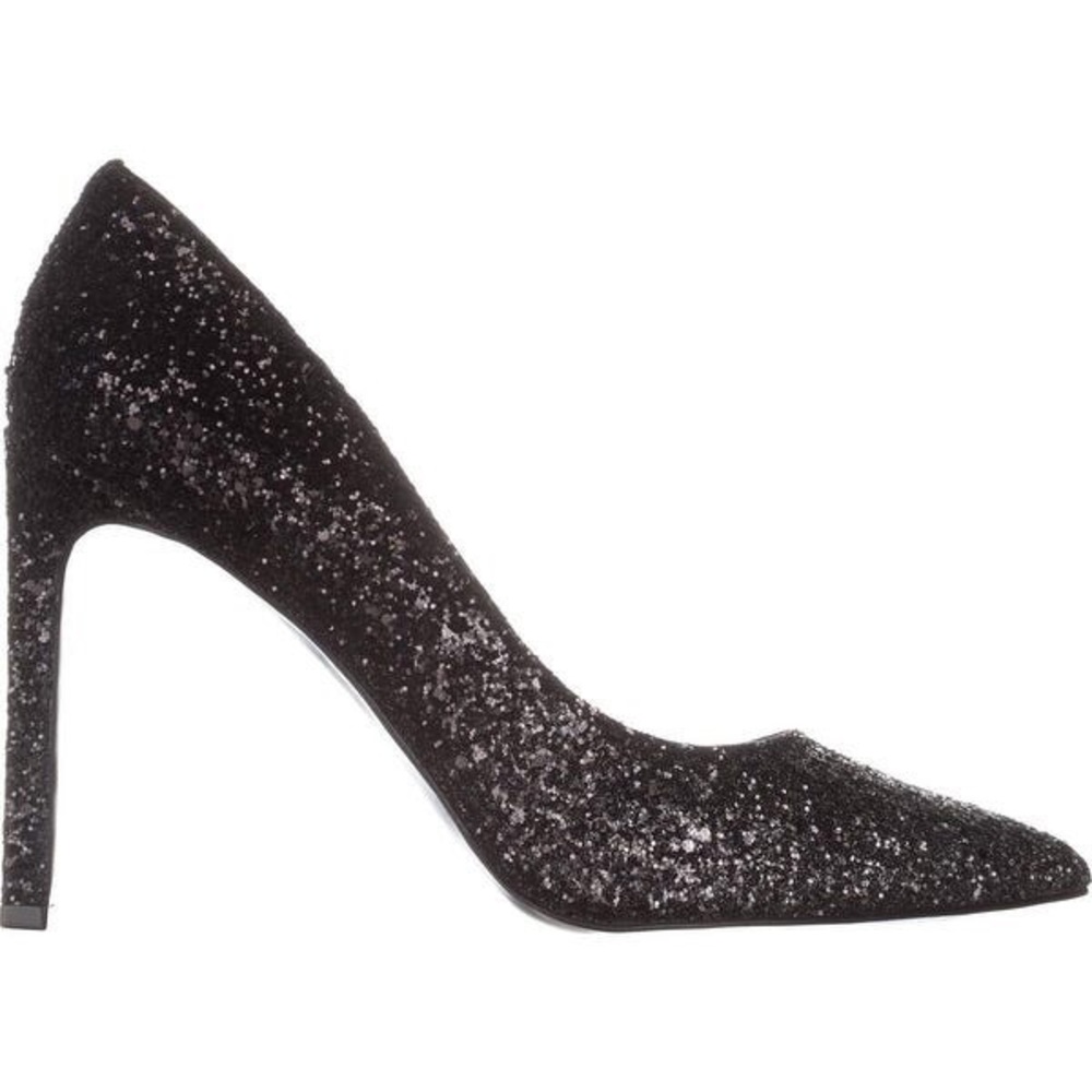 Nine West Tatiana silver/black pumps.